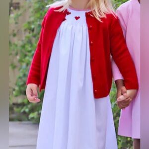 Red Button Up Sweater Classic Whimsy